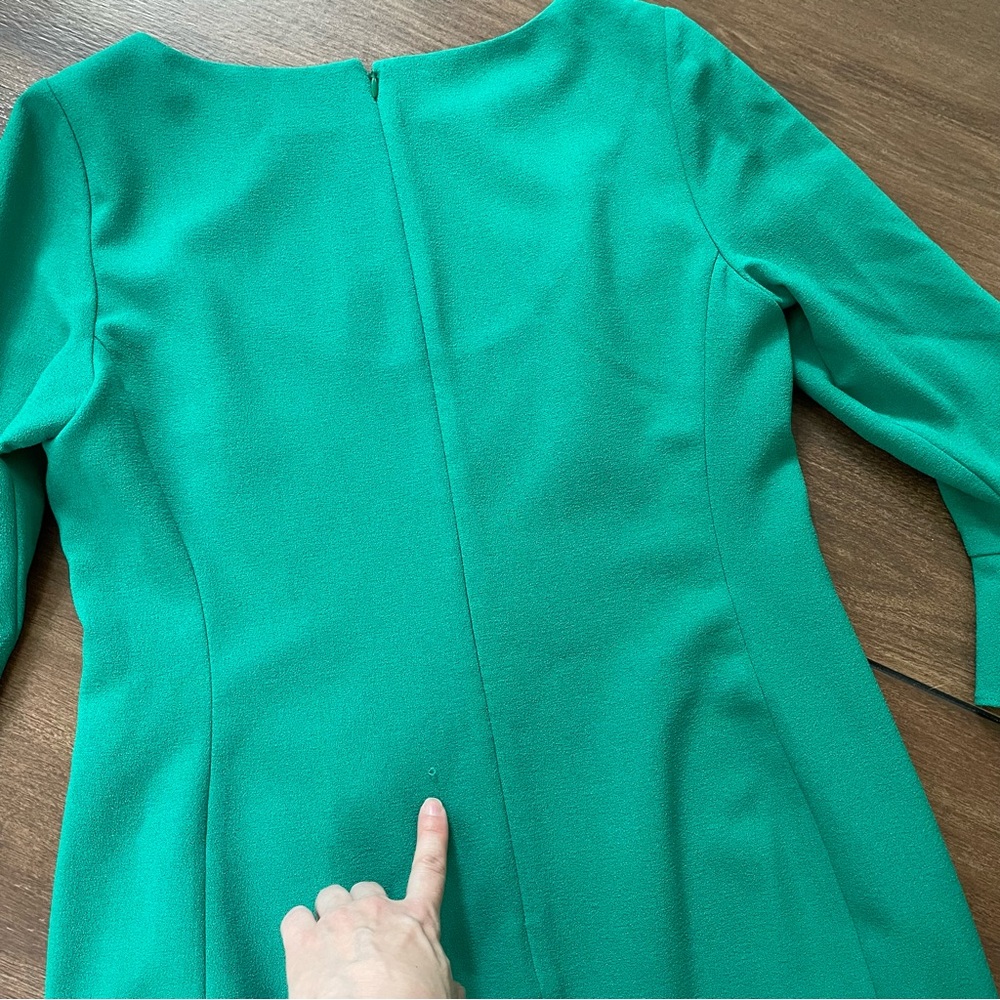 Karl Lagerfeld, size 10, green dress with tulip sleeves - Picture 6 of 9